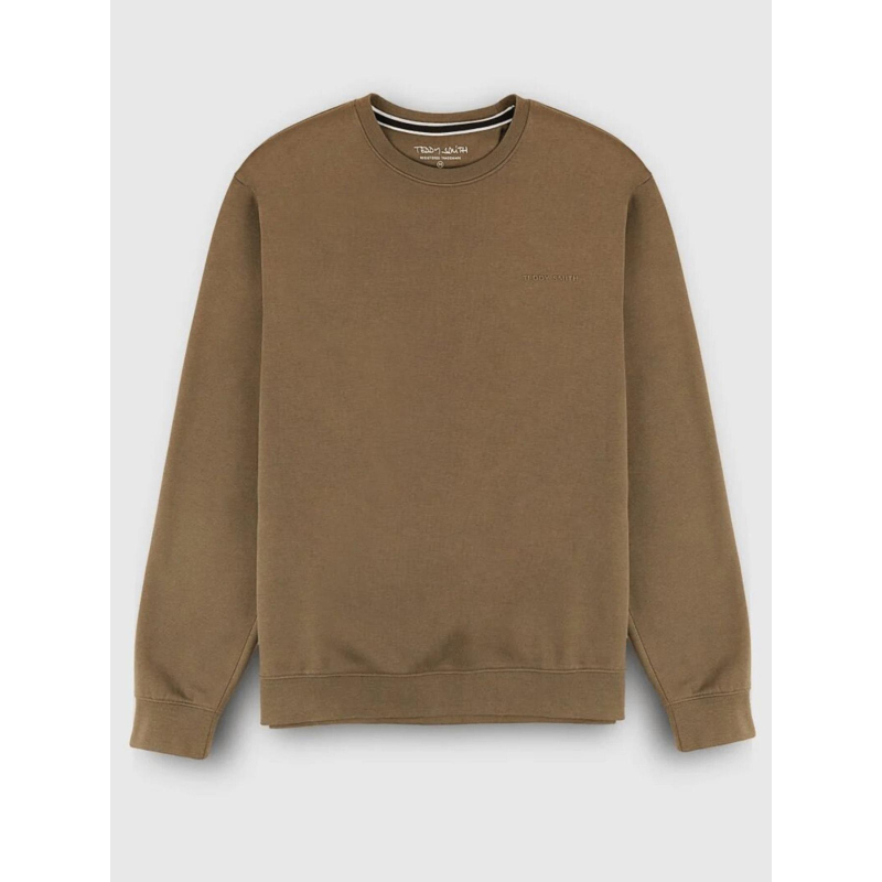 Sweat à col rond nark marron homme - Teddy Smith