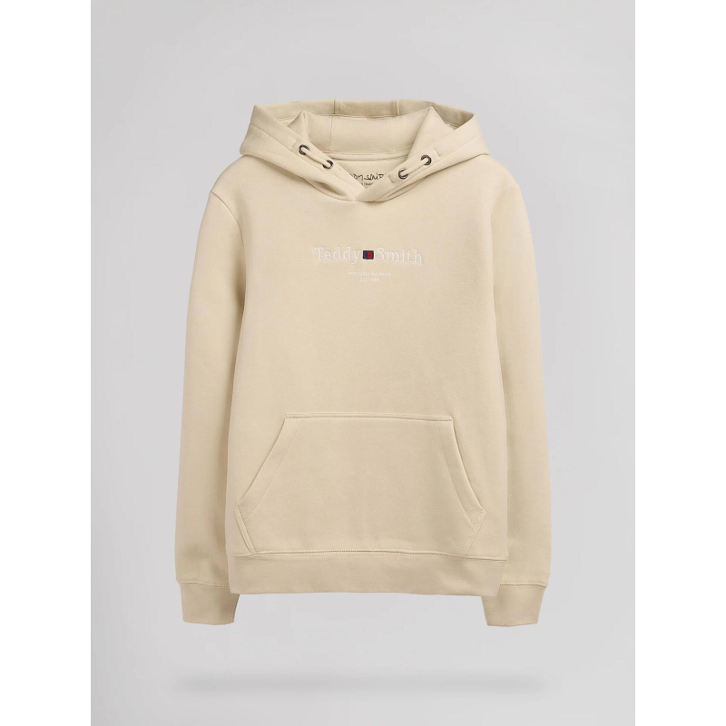 Sweat à capuche s-jim beige homme - Teddy Smith