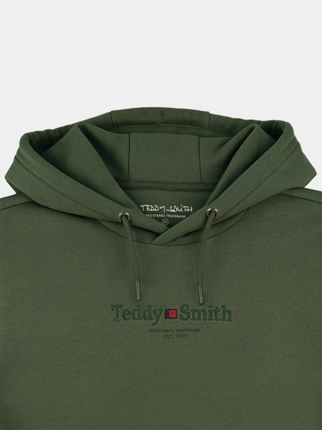 Sweat à capuche s-jim kaki homme - Teddy Smith