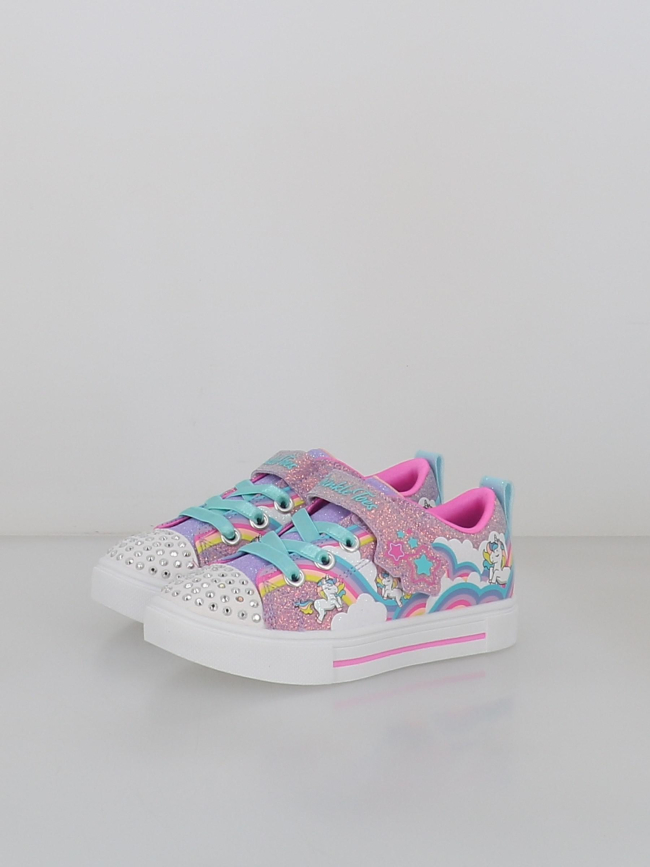 Baskets lumineuses twinkle toes sparks multicolore bébé - Skechers