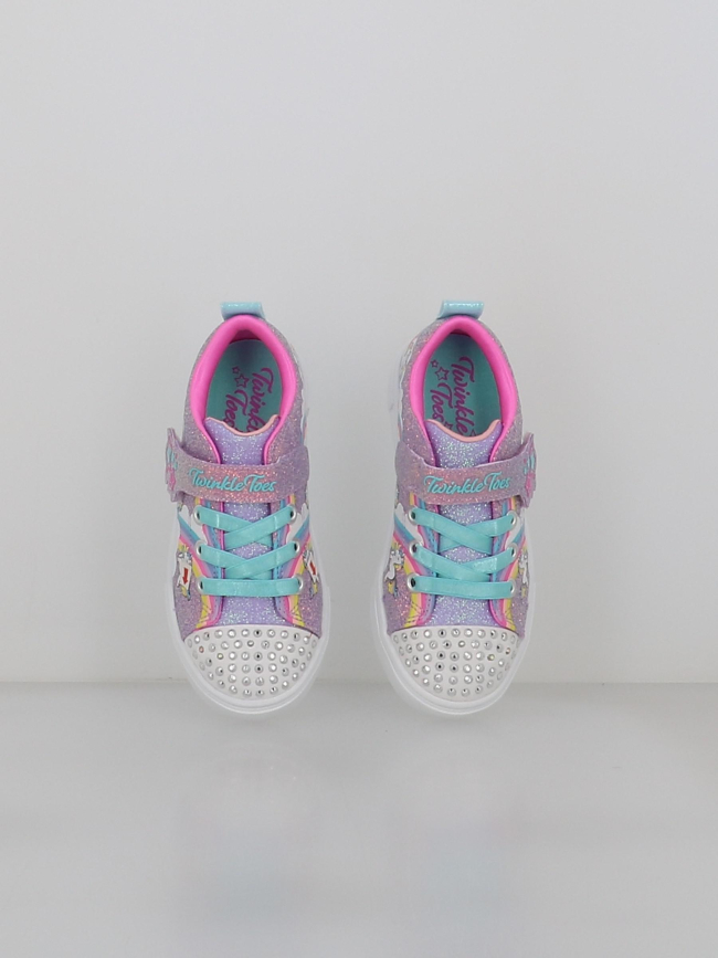 Baskets lumineuses twinkle toes sparks multicolore bébé - Skechers