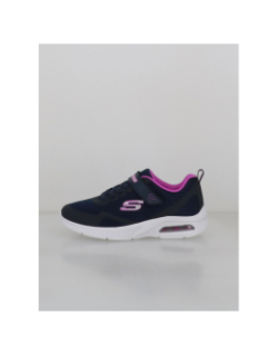 Basket microspec max bleu marine et rose enfant - Skechers