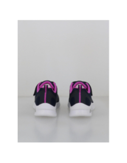 Basket microspec max bleu marine et rose enfant - Skechers