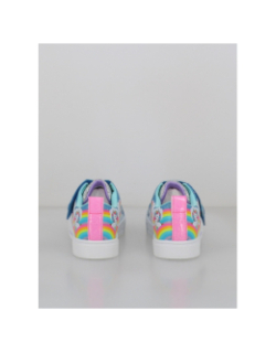 Baskets lumineuses twinkle toes rainbow multicolore fille - Skechers