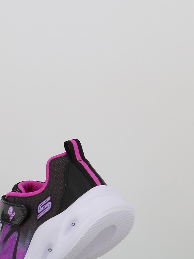 Baskets lumineuses sola glow fille violet et noir fille - Skechers