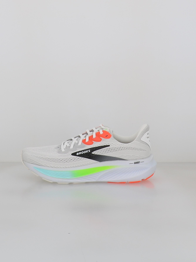 Chaussures de running ghost 17 blanc homme - Brooks