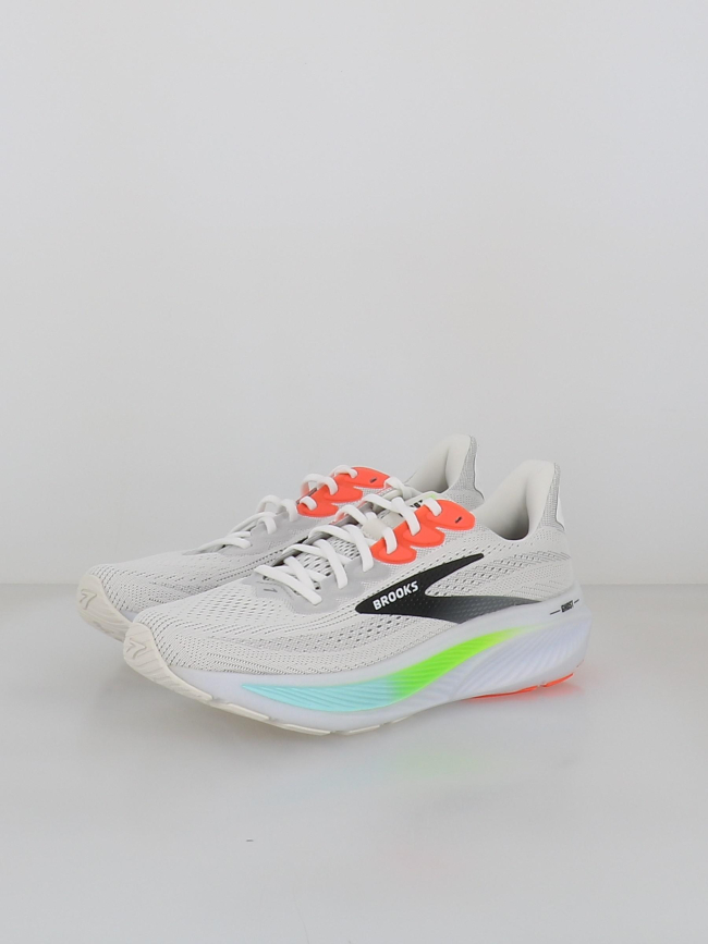 Chaussures de running ghost 17 blanc homme - Brooks