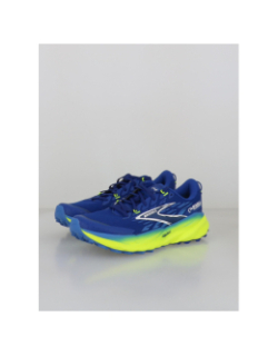 Chaussures de trail cascadia 19 bleu jaune homme - Brooks
