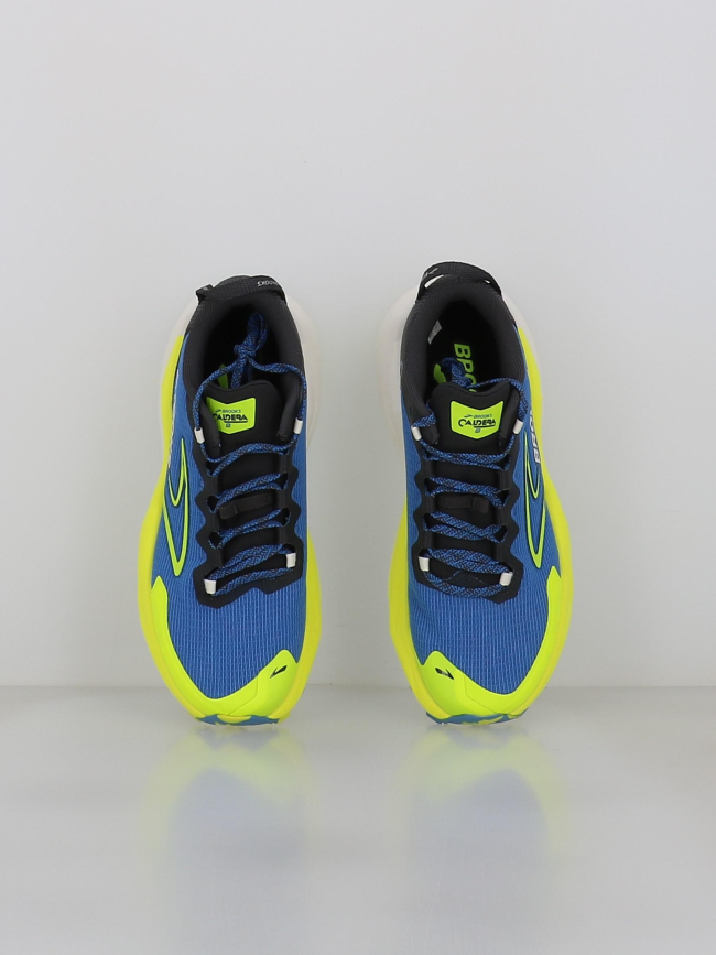 Chaussures de trail caldera 8 bleu noir jaune homme - Brooks
