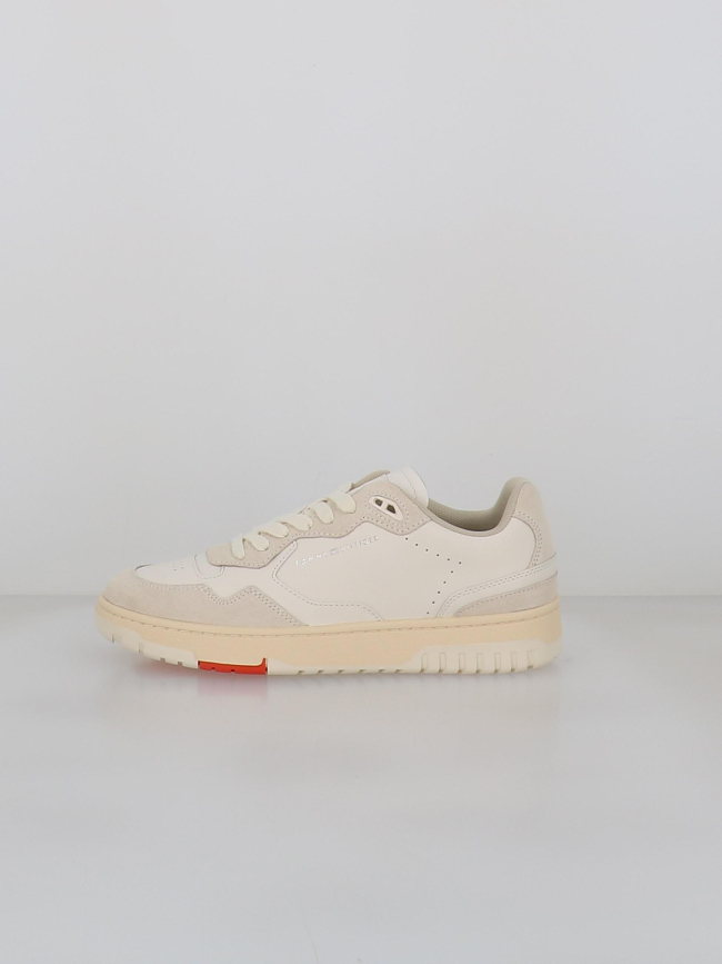 Baskets en cuir bi-matière better blanc homme - Tommy Hilfiger