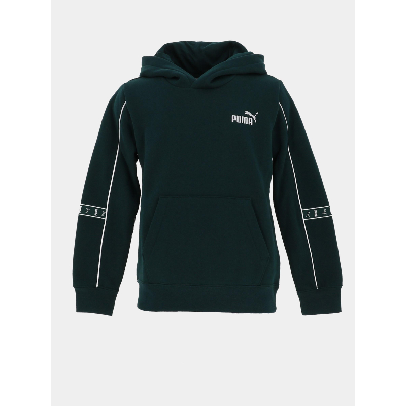 Sweat à capuche ess tape layout vert enfant - Puma
