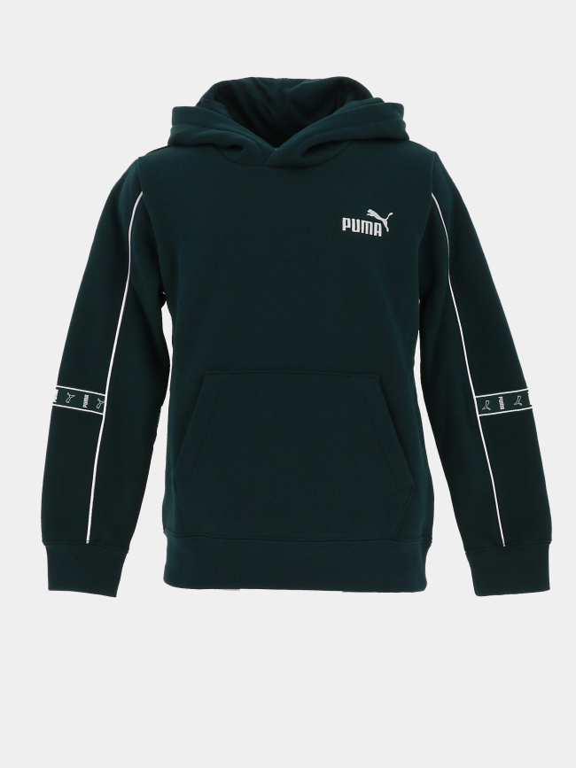 Sweat à capuche ess tape layout vert enfant - Puma