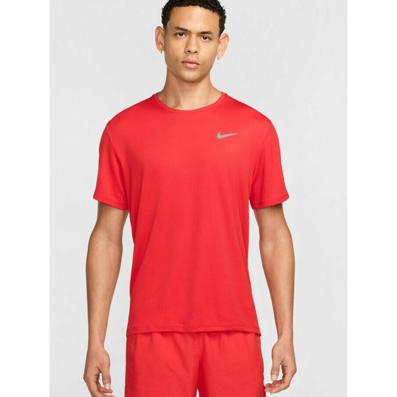 T-shirt de running uv miler orange fluo homme - Nike