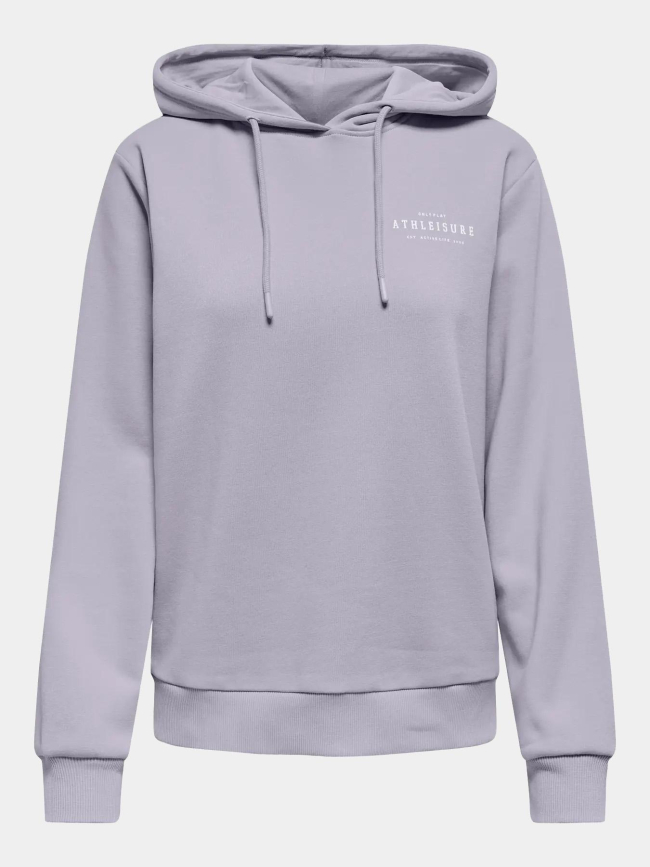 Sweat à capuche onpicca life violet femme - Only