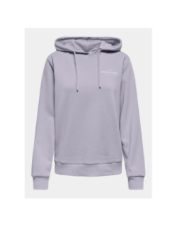 Sweat à capuche onpicca life violet femme - Only