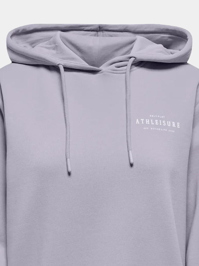 Sweat à capuche onpicca life violet femme - Only
