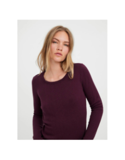 Pull en maille structuré vmcare bordeaux femme - Vero Moda