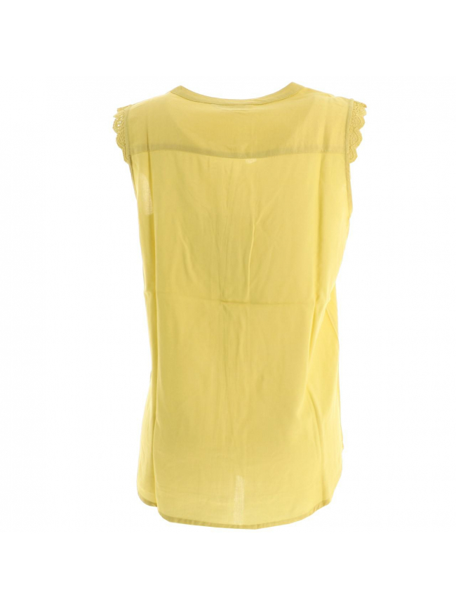 T-shirt sans manche kimmi jaune femme - Only