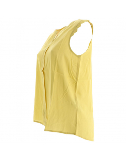 T-shirt sans manche kimmi jaune femme - Only