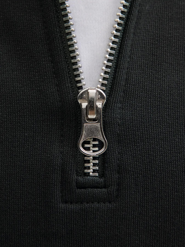 Sweat à col zippé jornorrebro noir garçon - Jack & Jones