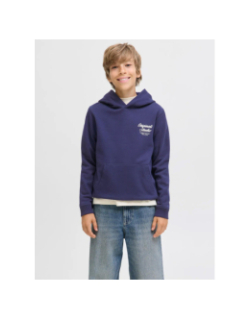 Sweat à capuche jornorrebro bleu marine garçon - Jack & Jones