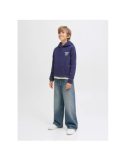 Sweat à capuche jornorrebro bleu marine garçon - Jack & Jones