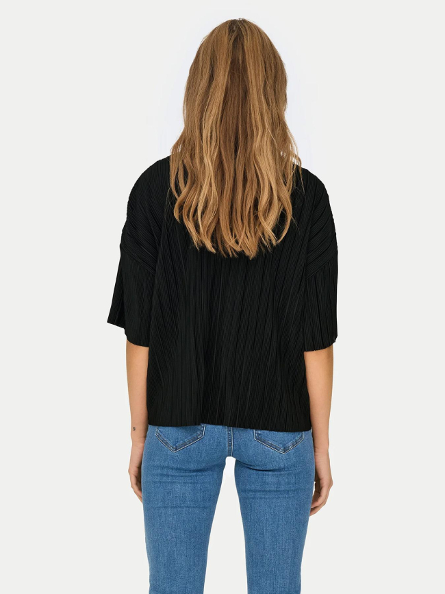 T-shirt plissé ravenna noir femme - Only