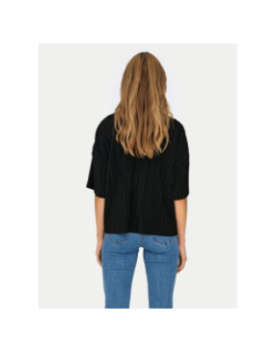 T-shirt plissé ravenna noir femme - Only