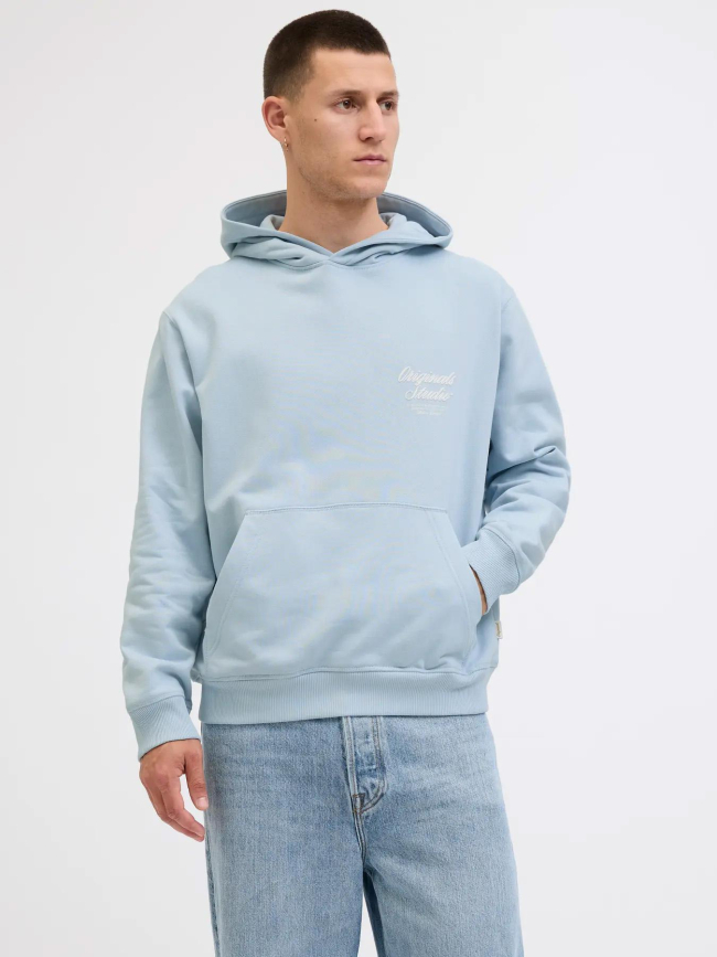 Sweat à capuche jornorrebro bleu ciel homme - Jack & Jones