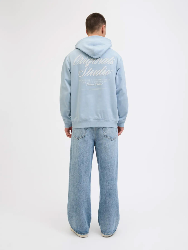 Sweat à capuche jornorrebro bleu ciel homme - Jack & Jones