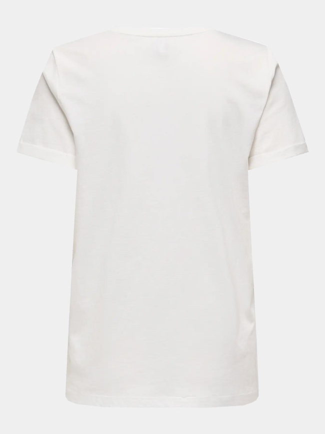 T-shirt alli frenchie blanc femme - Only