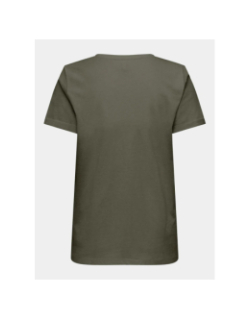 T-shirt alli frenchie kaki femme - Only