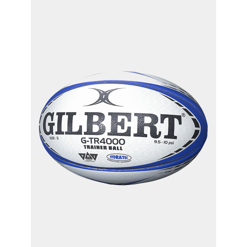 Ballon de rugby d'entrainement g-tr4000 t3 bleu et blanc - Gilbert