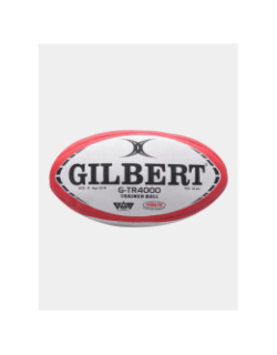 Ballon de rugby d'entrainement g-tr4000 t4 blanc et rouge - Gilbert