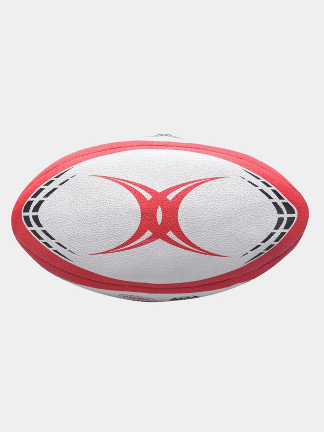 Ballon de rugby d'entrainement g-tr4000 t4 blanc et rouge - Gilbert
