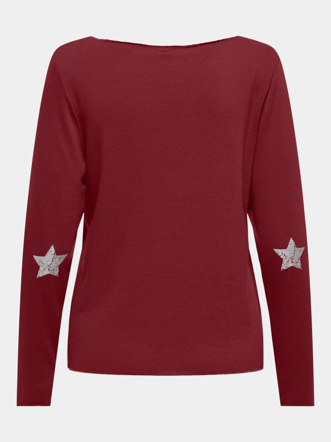 Pull fin uni hanna bordeaux femme - Only