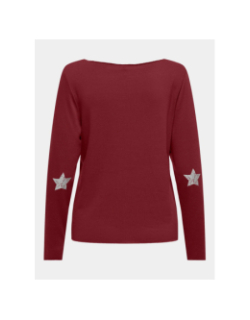 Pull fin uni hanna bordeaux femme - Only