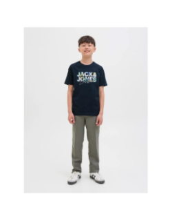 T-shirt à manches courtes jjgeplas bleu marine garçon - Jack & Jones