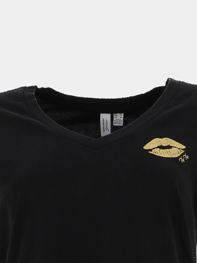 T-shirt à manches courtes vmfeyola noir femme - Vero Moda