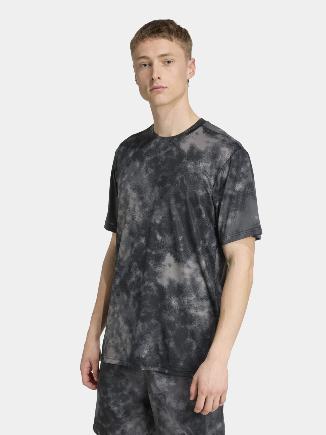 T-shirt de sport sea aop noir homme - Adidas