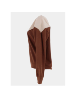 Sweat bicolore lola beige marron femme - Happy & So