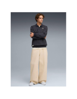 Polo molleton à manches longues class bleu marine homme - Puma