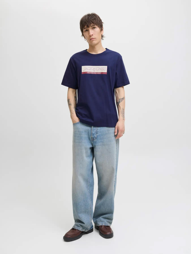 T-shirt jorinwood bleu homme - Jack & Jones