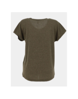 T-shirt rayé pailleté harrie kaki femme - Only