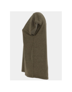 T-shirt rayé pailleté harrie kaki femme - Only