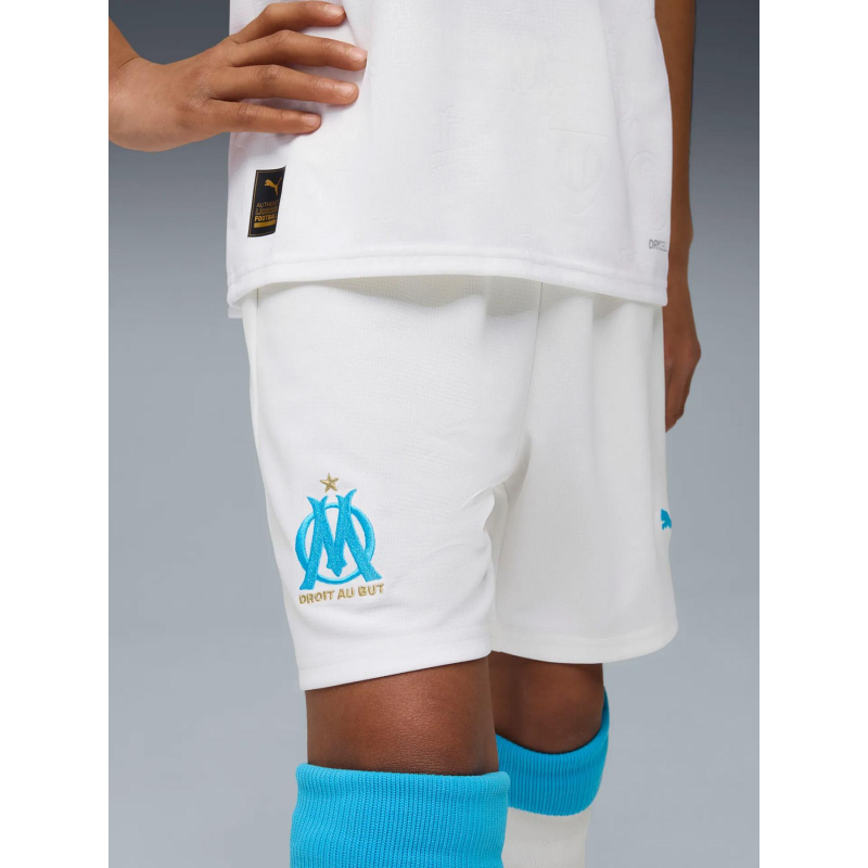 Short olympique de marseille domicile 25/26 blanc enfant - Puma