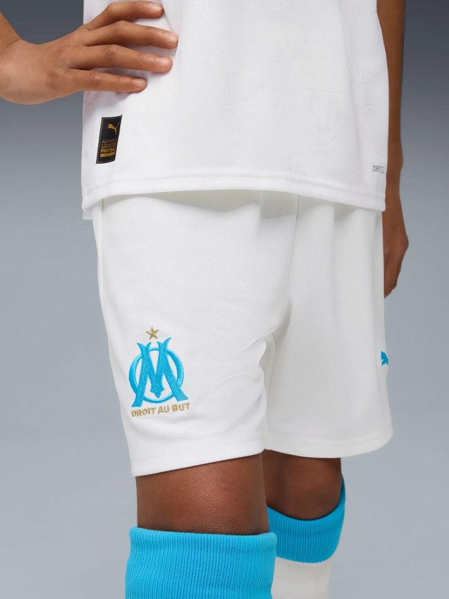Short olympique de marseille domicile 25/26 blanc enfant - Puma