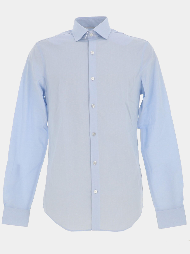 Chemise slim mid twill bleu clair homme - Calvin Klein