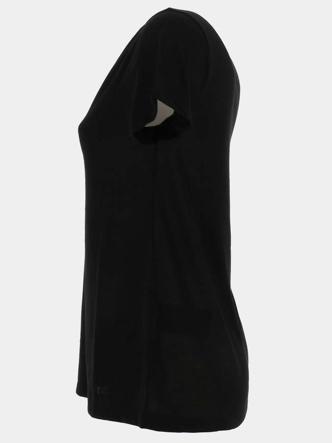 T-shirt col v pailleté doré dalila noir femme - Jdy