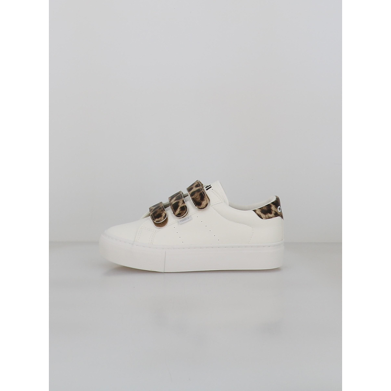 Baskets à scratch léopard donna blanc femme - Only